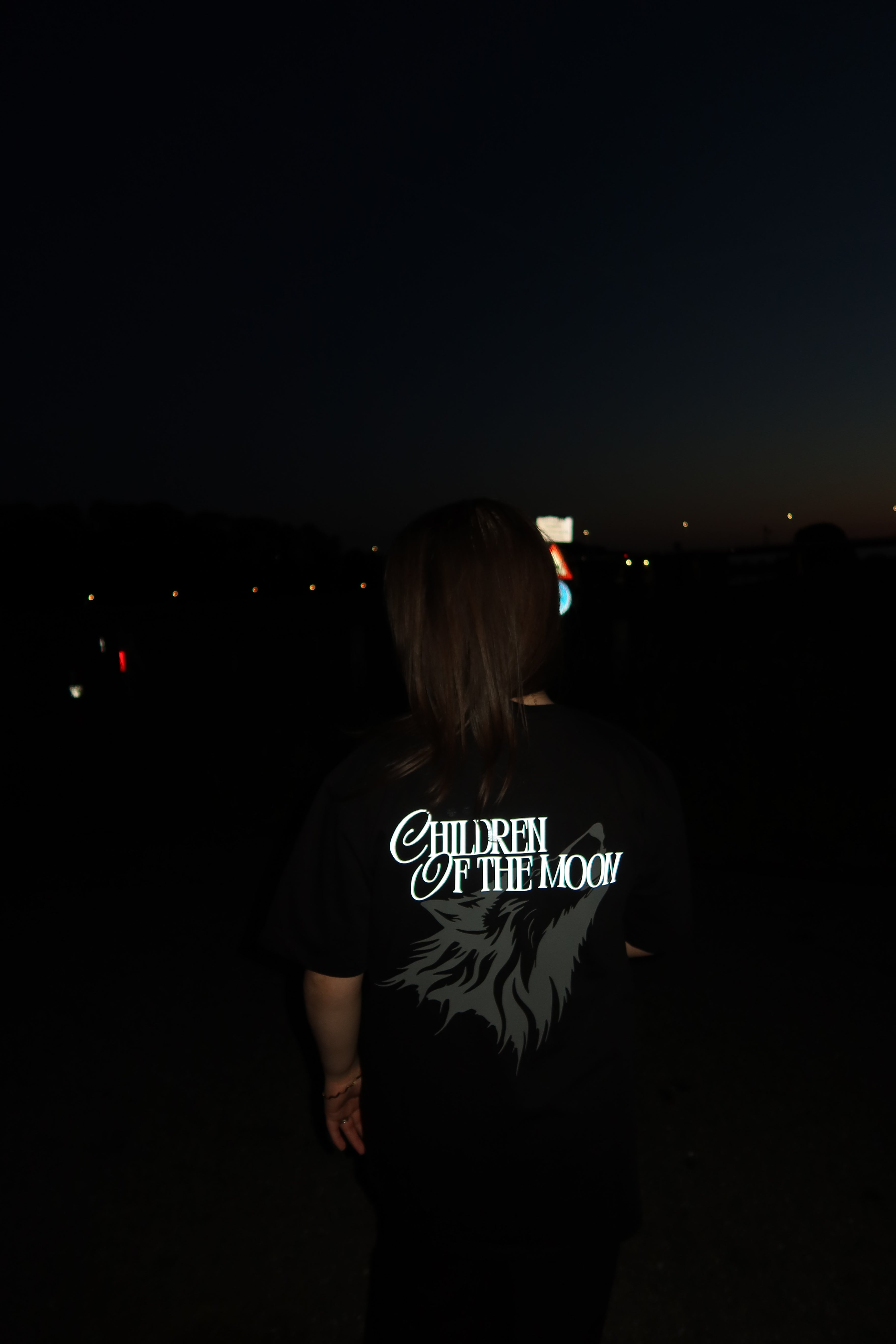 Children of the moon reflecterende T-shirt