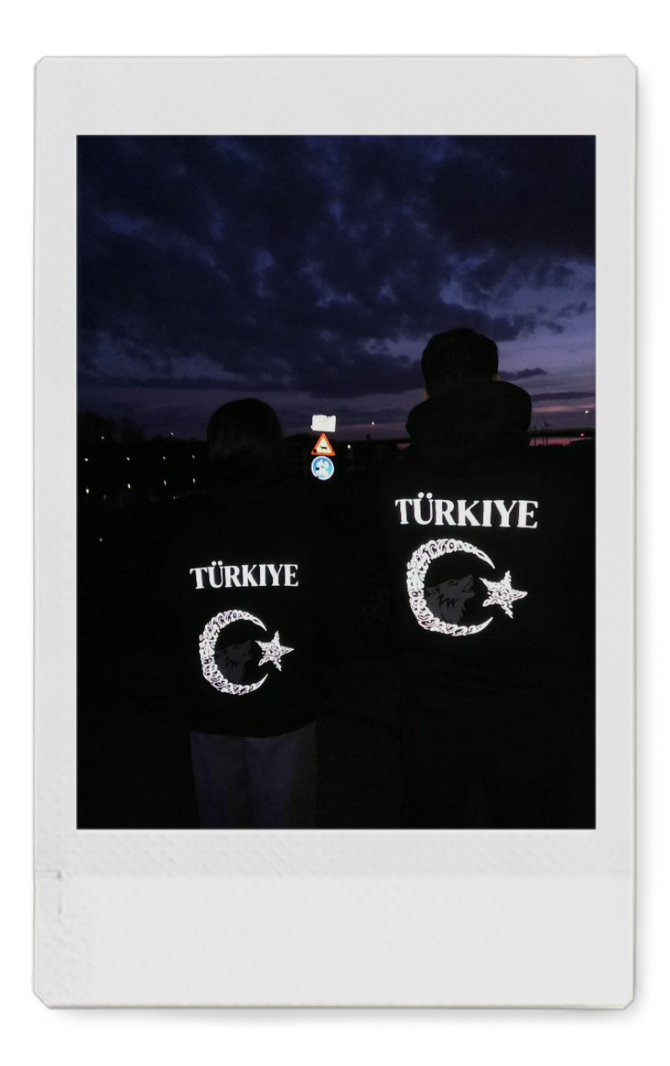 TURKIYE reflective trui (oversized)