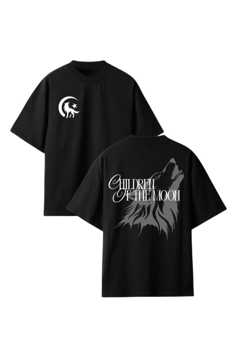 Children of the moon reflecterende T-shirt