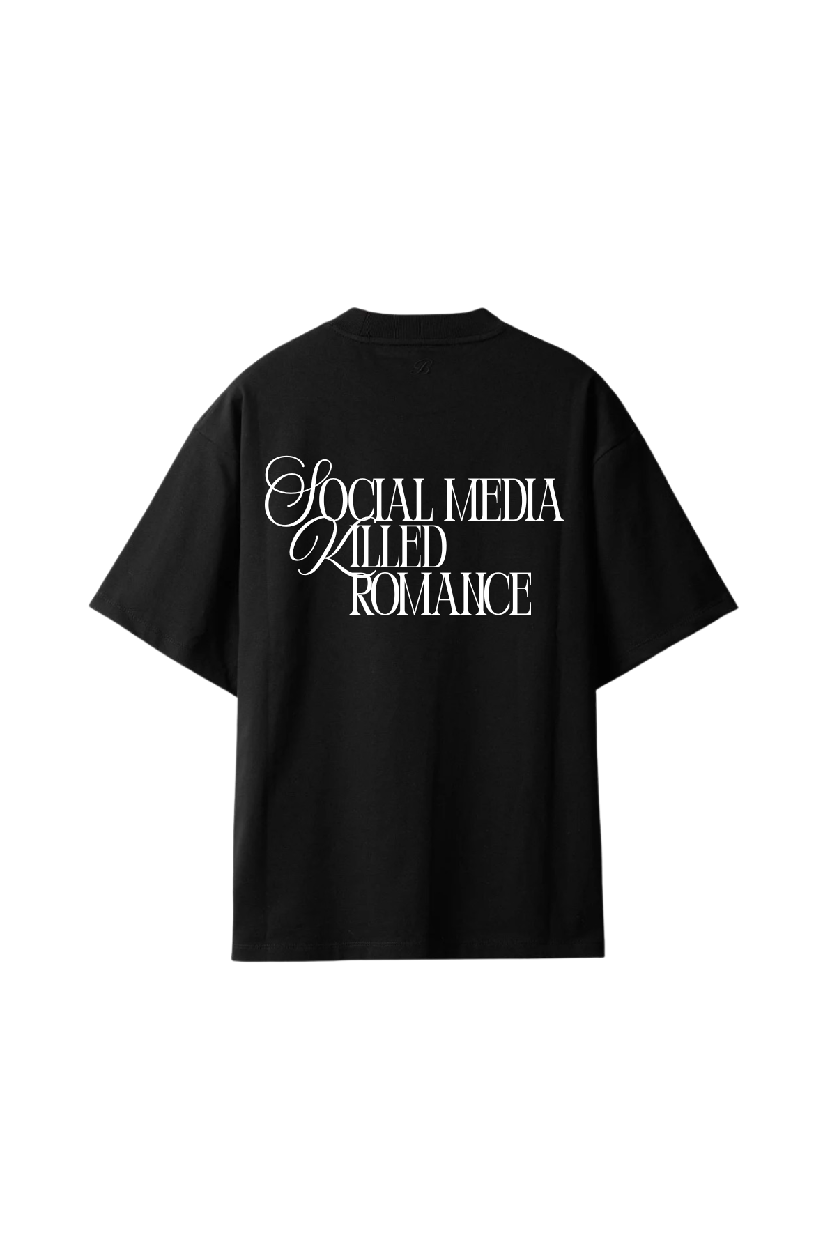 Social Media Killed Romance Reflecterende T-shirt