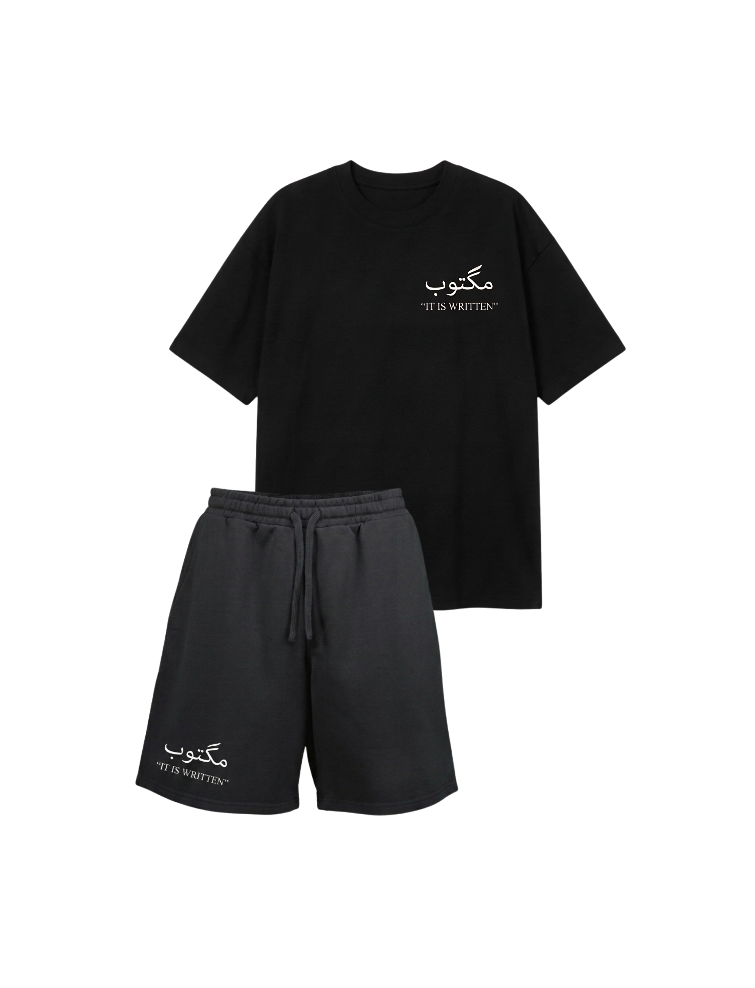 Premium Soulmate Set (T-shirt & Short) - Zwaar Katoen & Baggy Fit