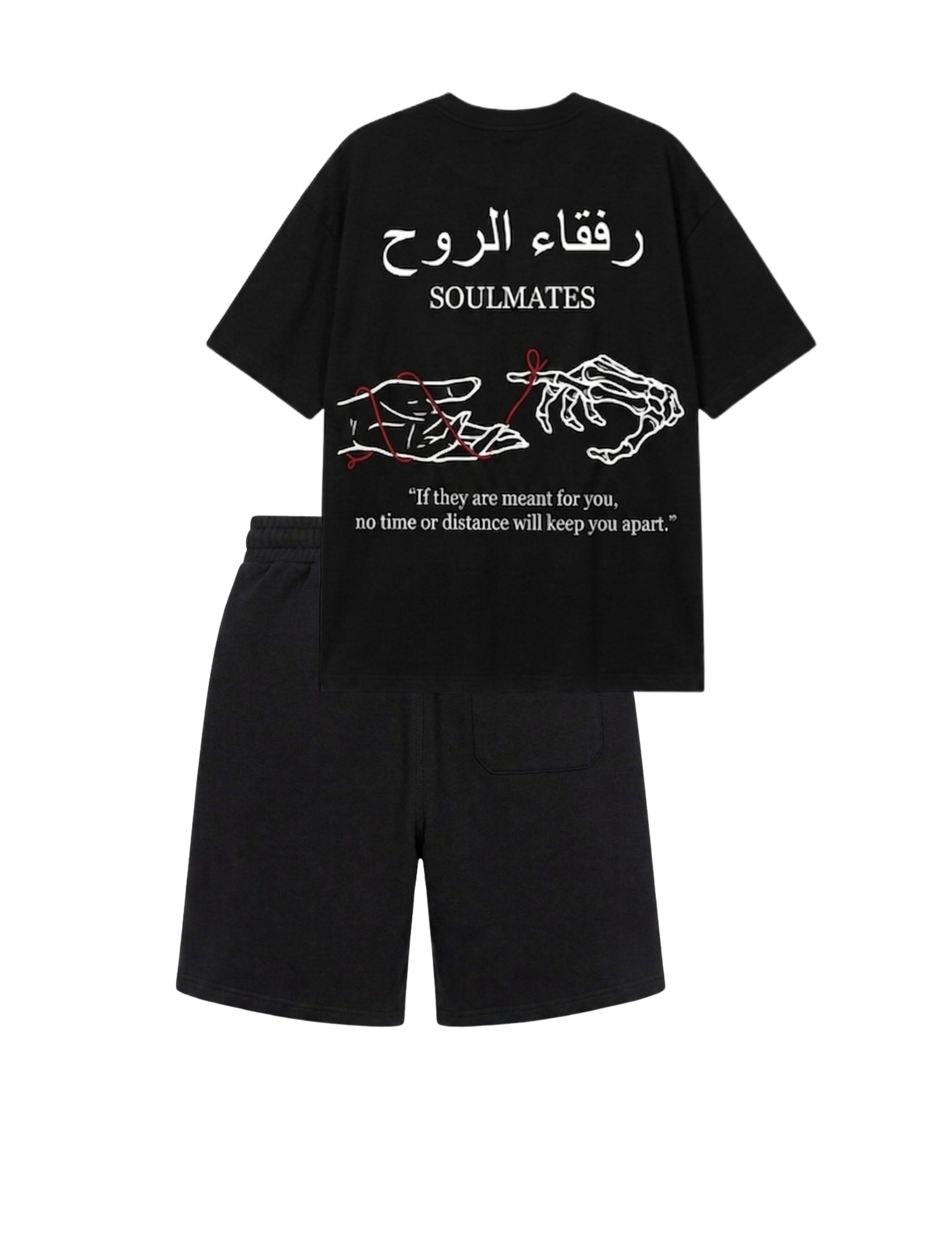 Premium Soulmate Set (T-shirt & Short) - Zwaar Katoen & Baggy Fit