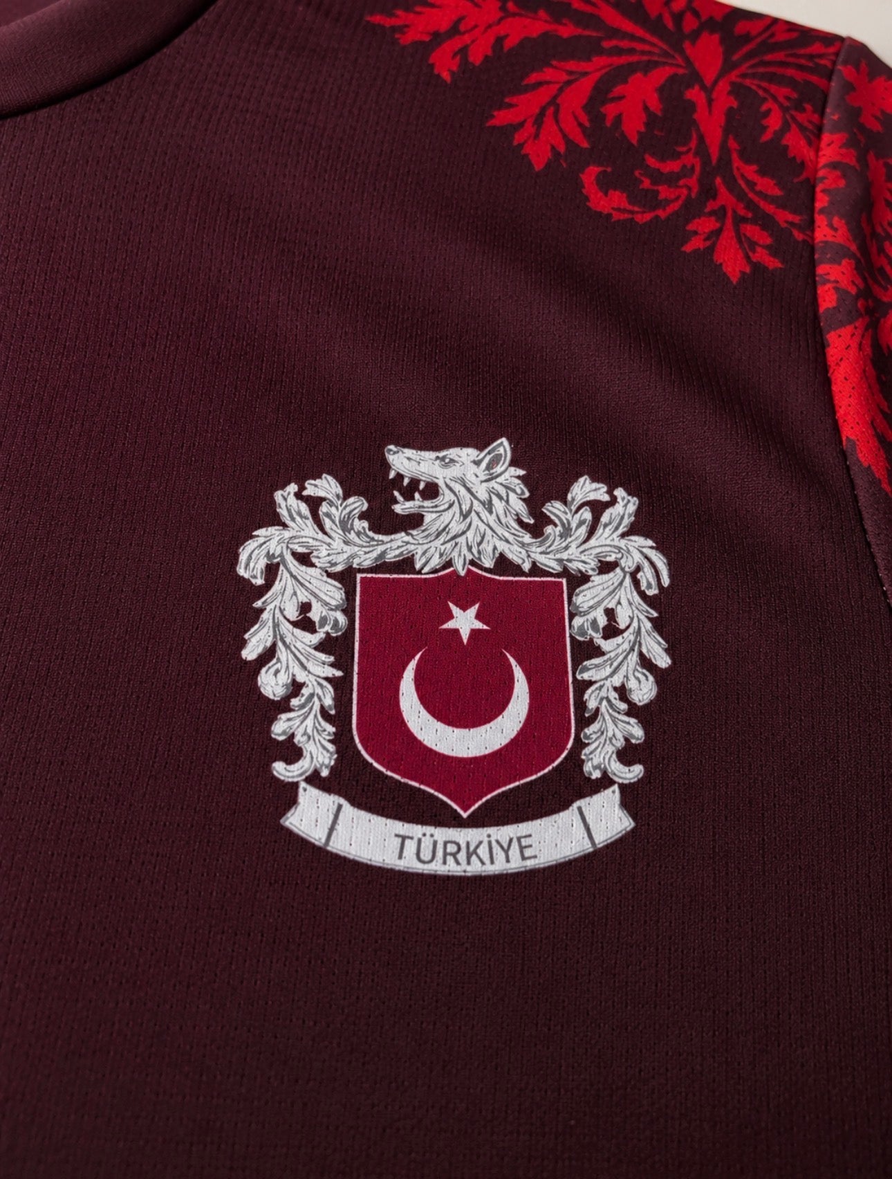 Turkije Voetbalshirt "Bozkurt" (Polyester Sportstof)