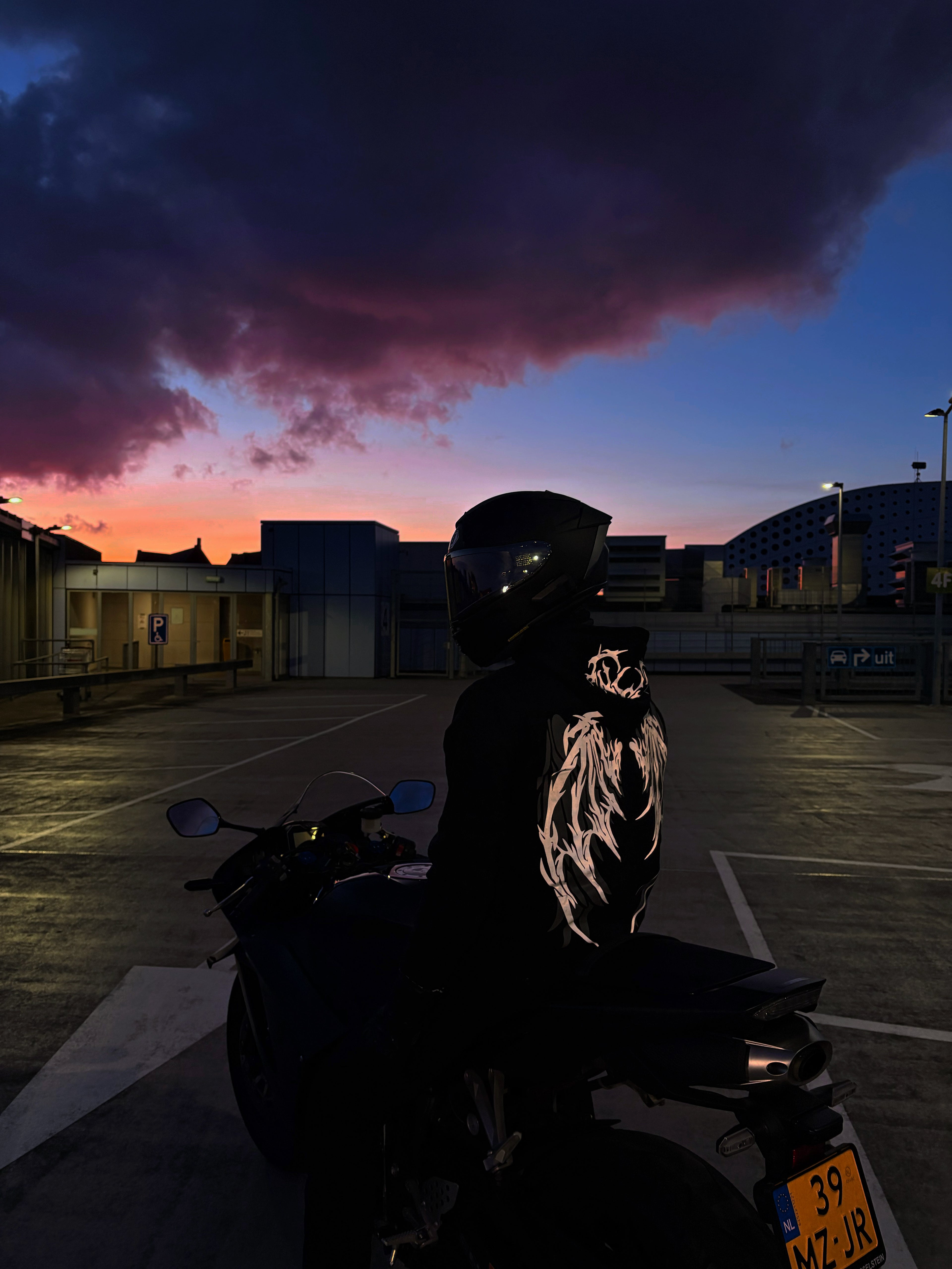 PREMIUM reflective wing hoodie